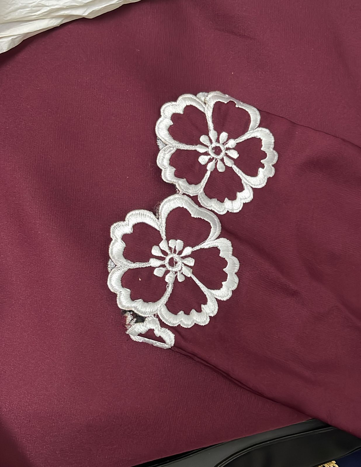 Floral Elegance - Maroon