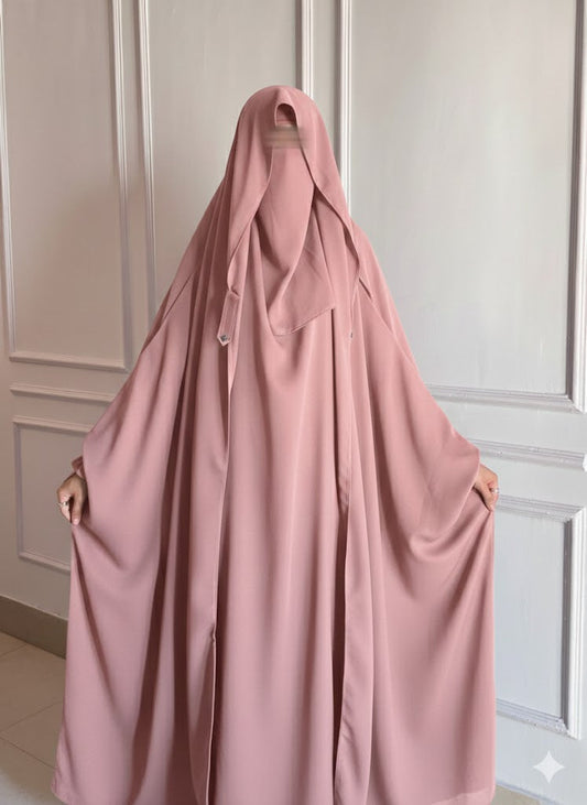 Saudi Jilbab - Blush Pink
