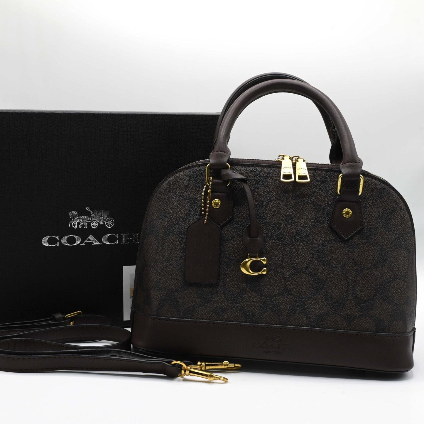 Coach Handbag - Dark Brown