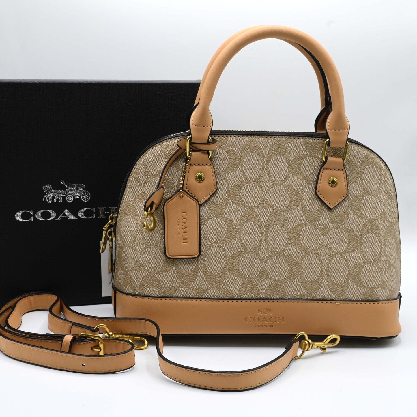 Coach Handbag - Light Brown