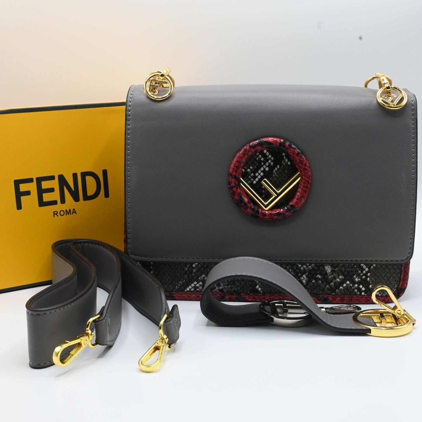 FENDI Crossbody Bag - Grey