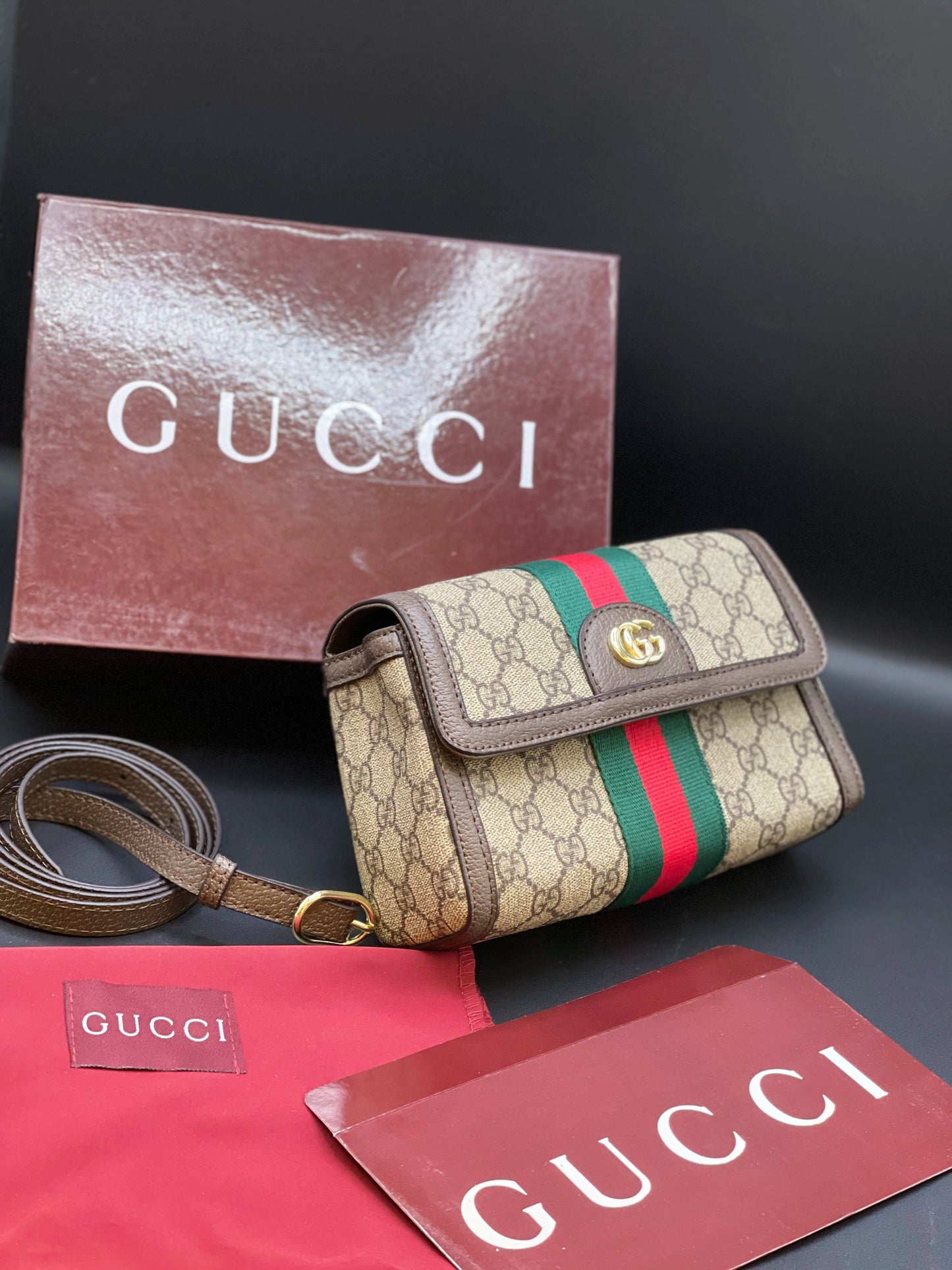 Gucci Mini Leather Crossbody Bag