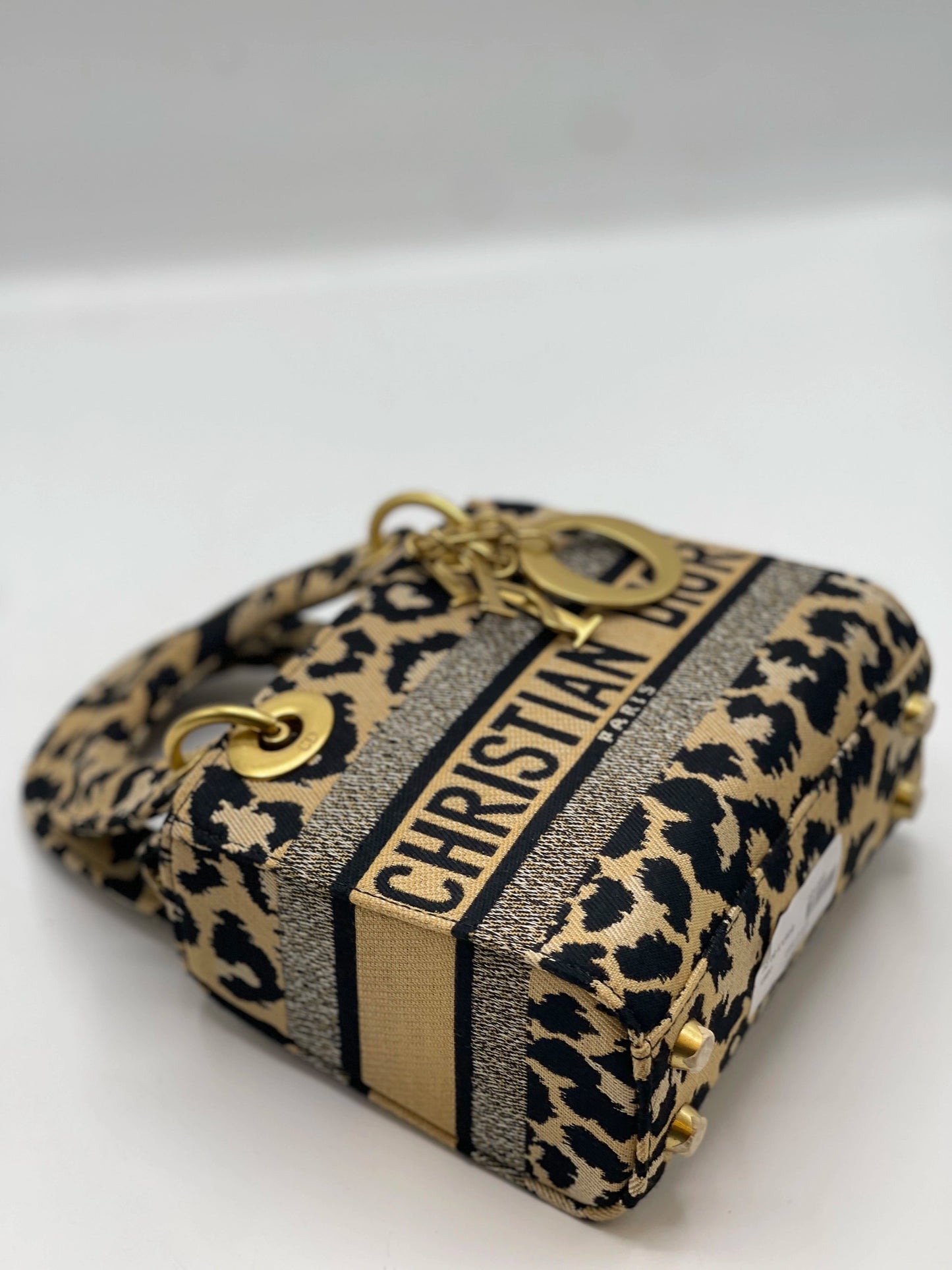 Lady Dior Printed mini Handbag - Brown