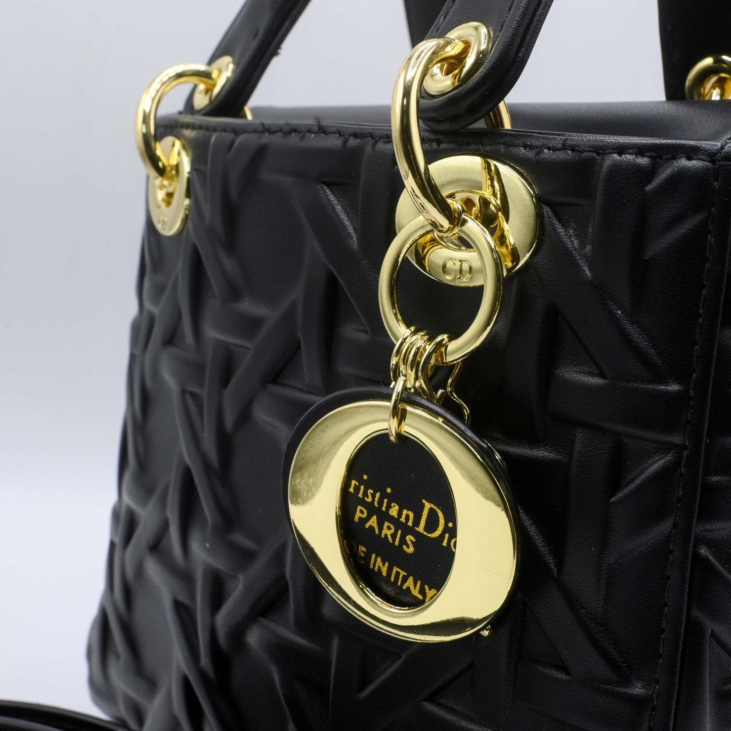Lady Dior Hand Bag - Black