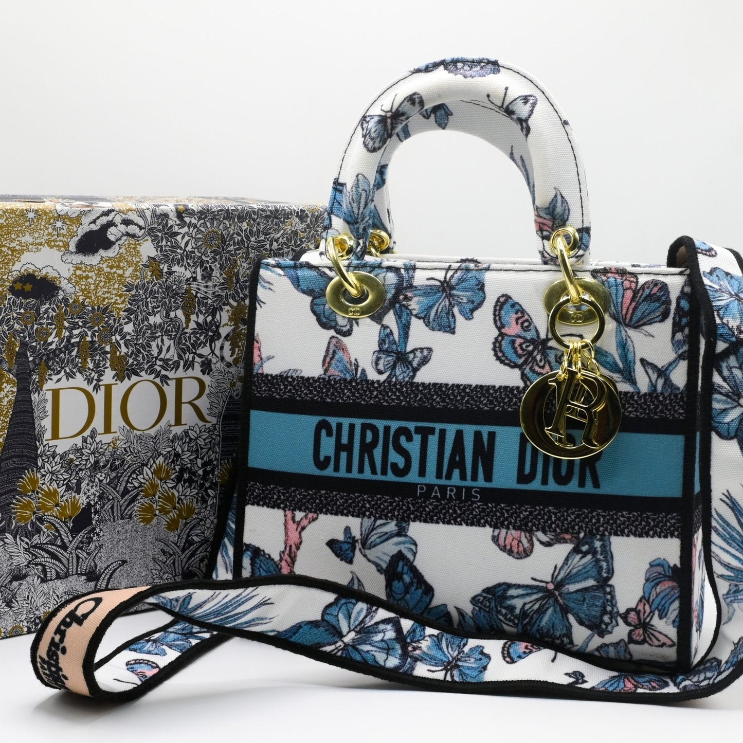 Lady Dior ButterFly Printed Handbag