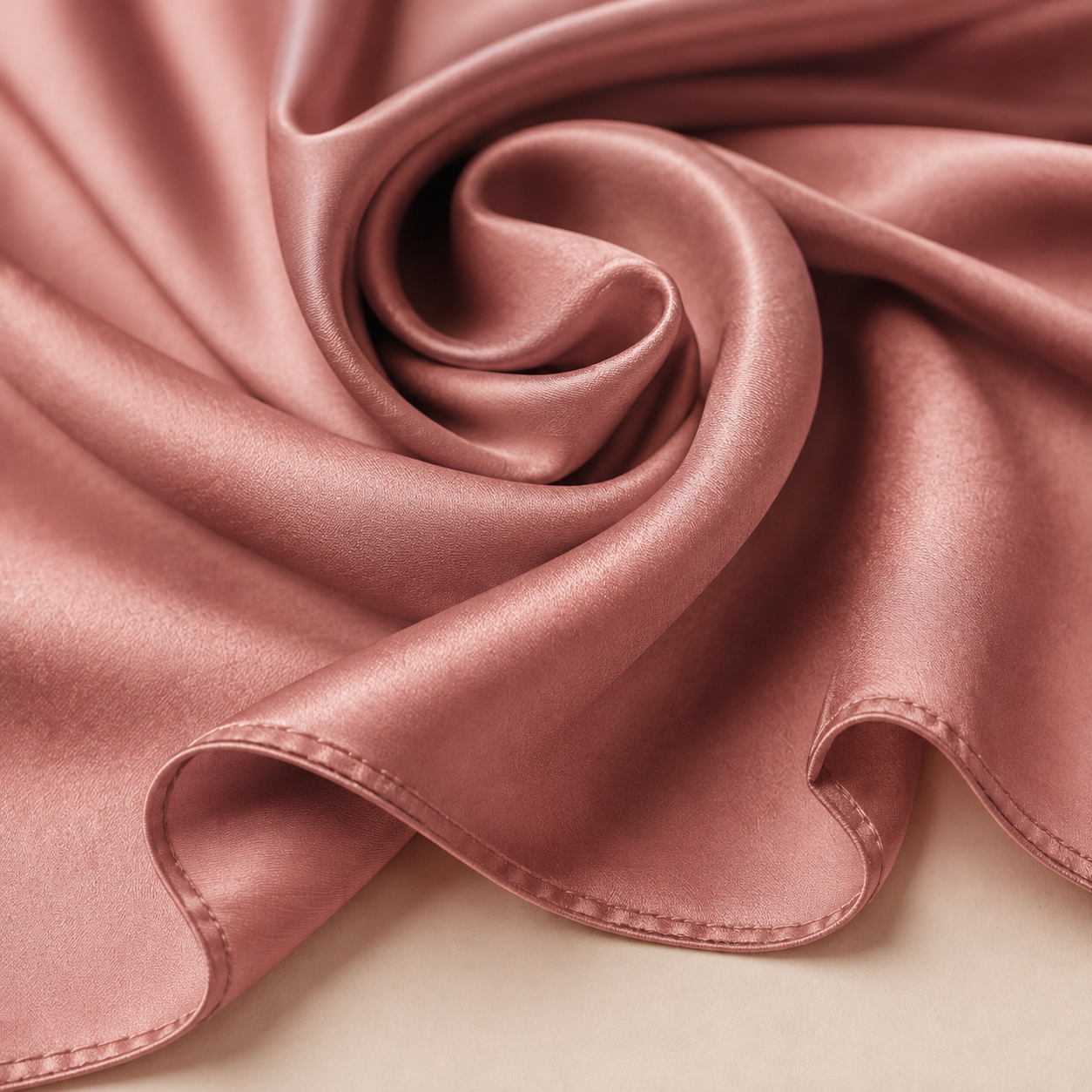 Satin Hijab — Rose