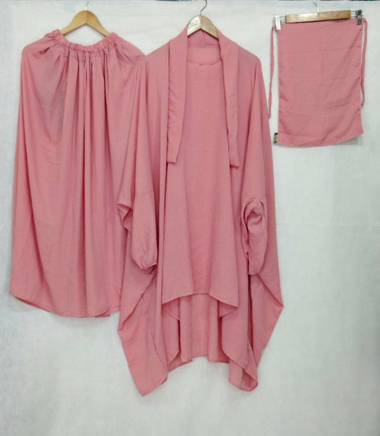 3 Piece Jilbab - Pink